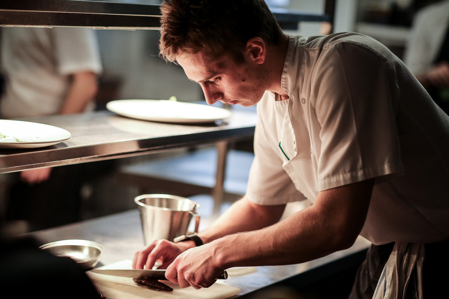 Painstaking detail, a Chef hard at Work